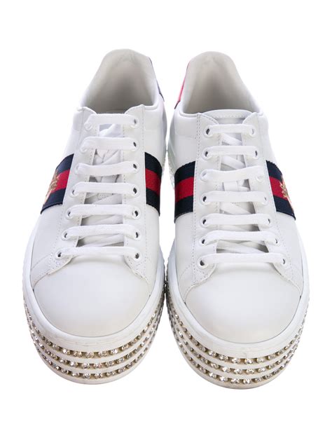 gucci ace sneakers with crystals replica|gucci jeweled sneakers price.